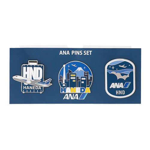 ＜ANAオリジナル＞３レターピンズセット(６就航地セット)