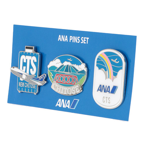 ＜ANAオリジナル＞３レターピンズセット(６就航地セット)