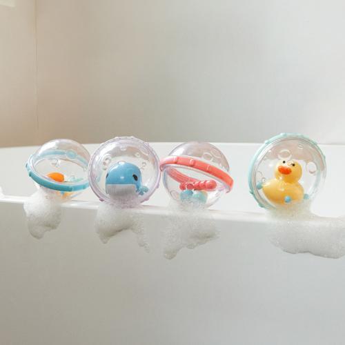 ＜munchkin＞バブルボール/4個/アヒル&クジラ