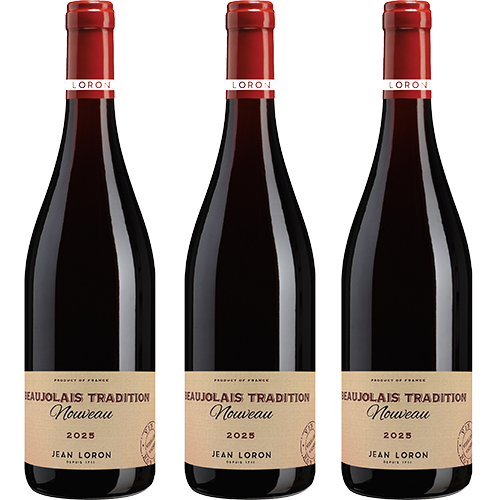 【送料当社負担】＜メゾン・ジャン・ロロン＞ボジョレ・ヌーヴォー トラディション3本セット