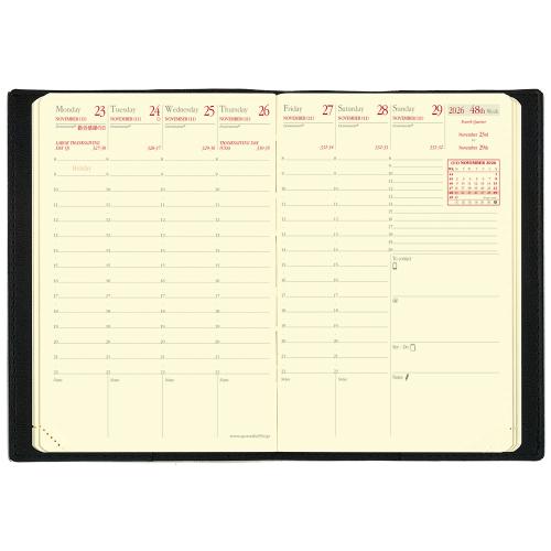 ＜クオバディス＞2026年度版 ビジネスプレステージ/10×15cm/レフィルPE/ゴールドエッジ