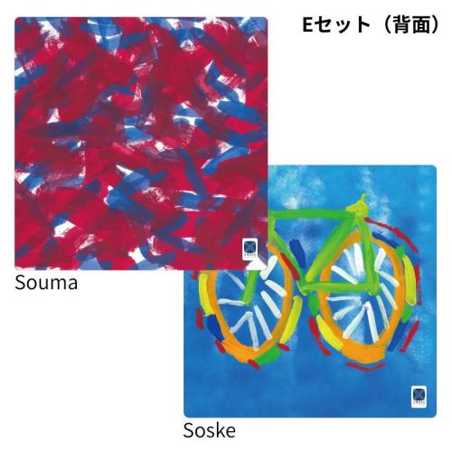 ＜smachi＞クロスチームハンカチ 2枚組（Eセット）