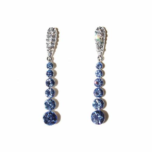 ＜アビステ＞クリスタルガラスロングピアス