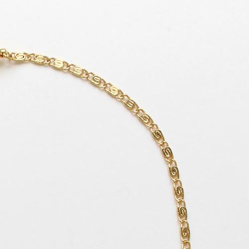 ＜アビステ＞淡水パール×チェーンアシンメトリーショートネックレス