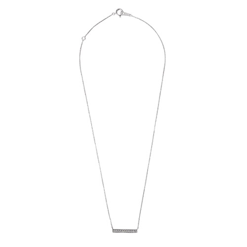 ＜ミワ＞ダイヤモンドバーネックレス