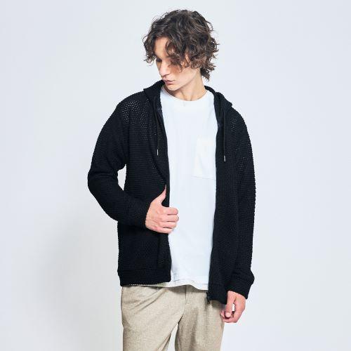 ＜アバハウス＞シェルニットパーカー