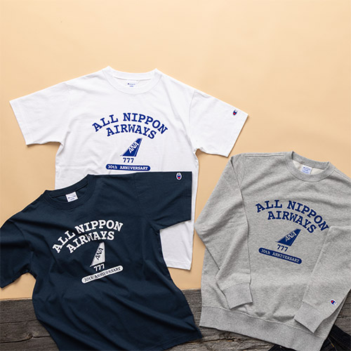 ＜ANAオリジナル＞Champion for ANA　777デザイン　ショートスリーブTシャツ
