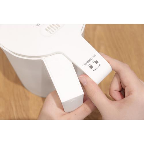 ＜dretec＞電気ケトル「ピタポット」0.8L PO-377WT