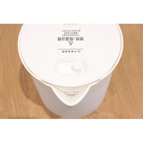 ＜dretec＞電気ケトル「ピタポット」0.8L PO-377WT