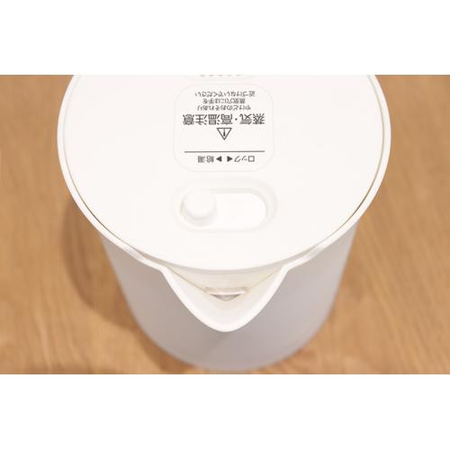 ＜dretec＞電気ケトル「ピタポット」0.8L PO-377WT