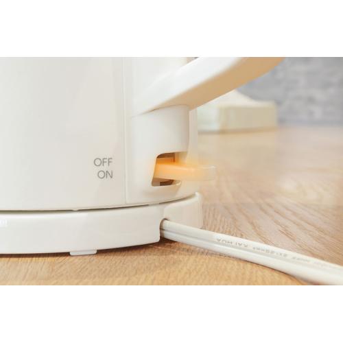 ＜dretec＞電気ケトル「ピタポット」0.8L PO-377WT