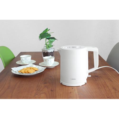 ＜dretec＞電気ケトル「ピタポット」0.8L PO-377WT