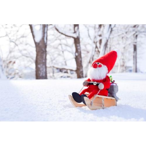 ＜Nordika Nisse＞ノルディカニッセ そりに乗ったサンタ sitting 赤