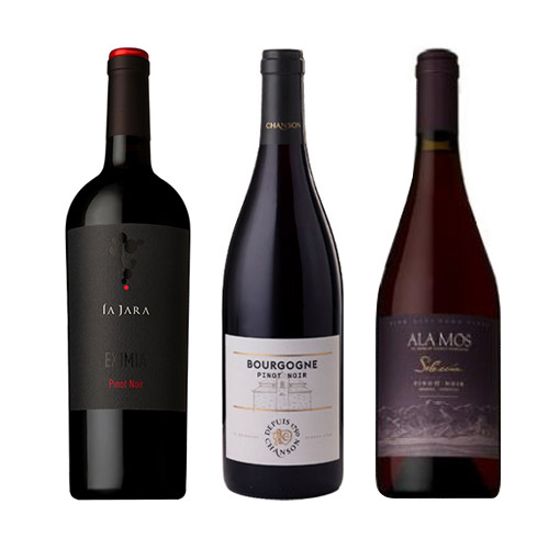 【送料当社負担】＜フレンチの名店「アピシウス」情野 博之ソムリエのおすすめマリアージュ＞和食と合わせて楽しみたいピノ・ノワール3本セット