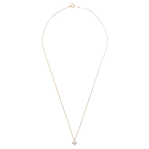 ＜ミワ＞K18 YG 5石ダイヤモンドペンダント