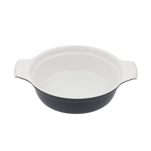 ＜LIV PLUS＞ビストロ・セラミックIH卓上鍋 16cm ガラス蓋付