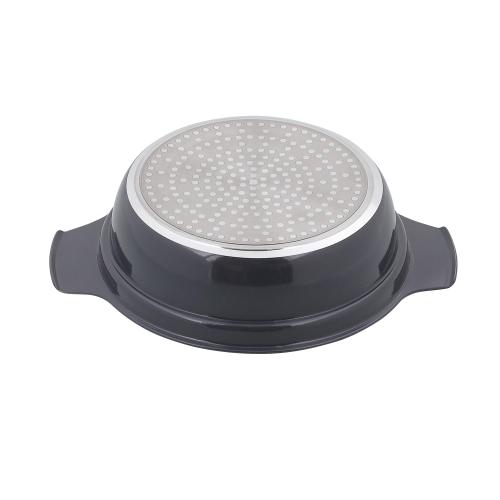 ＜LIV PLUS＞ビストロ・セラミックIH卓上鍋 16cm ガラス蓋付