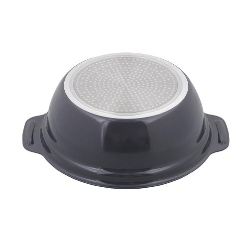 ＜LIV PLUS＞ビストロ・セラミックIH卓上鍋 24cm ガラス蓋付