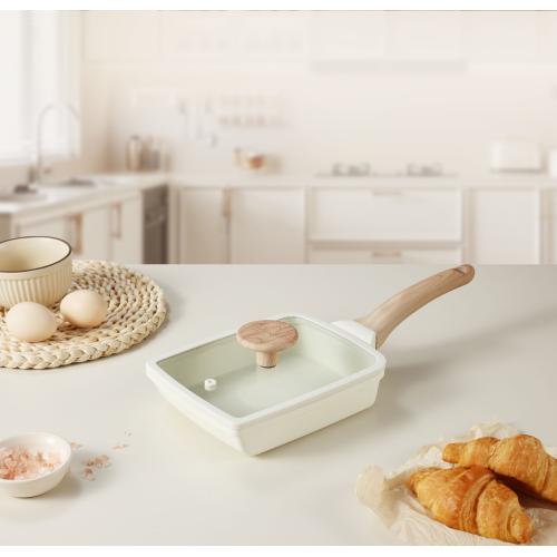 ＜LIV PLUS＞COSY-ICE ガラス蓋付きエッグパン セット