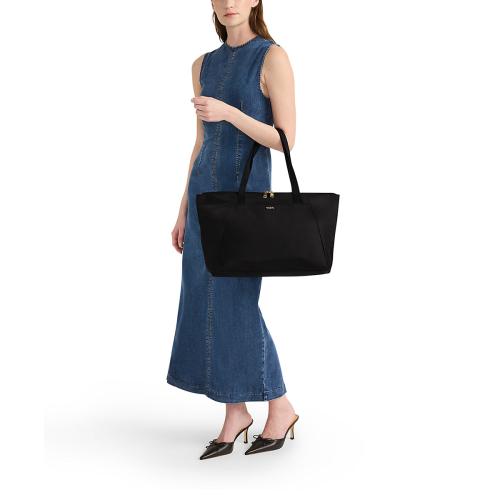 ＜TUMI＞VOYAGEUR ジャスト・イン・ケース・ミディアム・トート / ブラック/ガンメタル