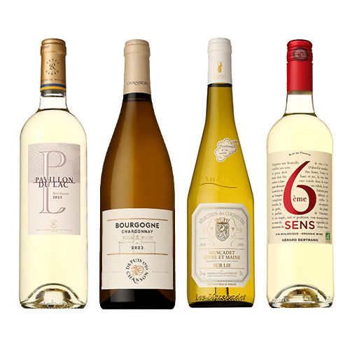 【送料当社負担】フランス周遊　おすすめ白ワイン　4本セット