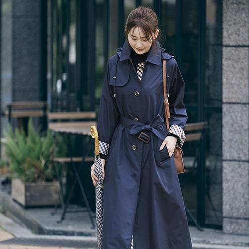 ＜ANAオリジナル＞Aquascutumレインコート/レディース/ネイビー