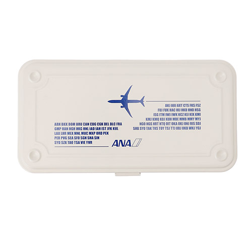 ＜ANAオリジナル＞就航地空港3レターデザインロゴ入りツールボックス　(T-190) ホワイト