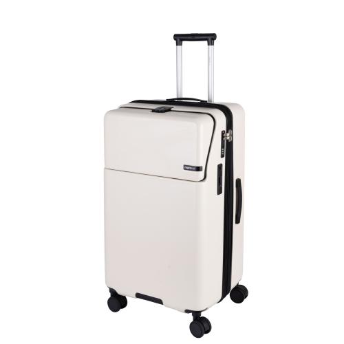 ＜TRAVELIST＞１秒アクセス ストッパー車輪 ワンタッチTop Openキャリー L 100L