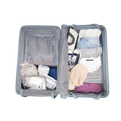 ＜TRAVELIST＞１秒アクセス ストッパー車輪 ワンタッチTop Openキャリー L 100L