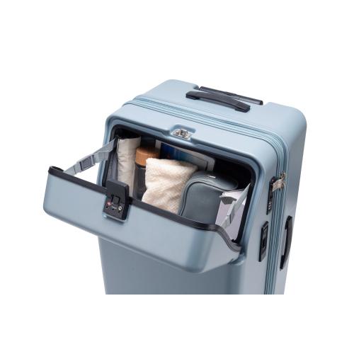 ＜TRAVELIST＞１秒アクセス ストッパー車輪 ワンタッチTop Openキャリー L 100L