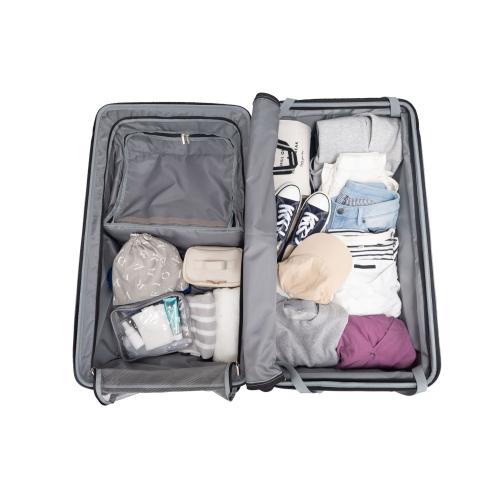 ＜TRAVELIST＞１秒アクセス ストッパー車輪 ワンタッチTop OpenキャリーLL 125L