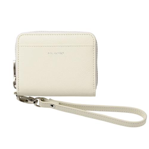 ＜ミラグロ＞シュリンクレザー・RF蛇腹式コンパクト財布