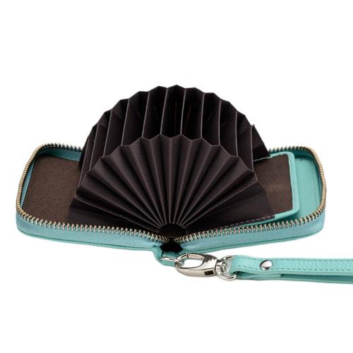 ＜ミラグロ＞シュリンクレザー・RF蛇腹式コンパクト財布