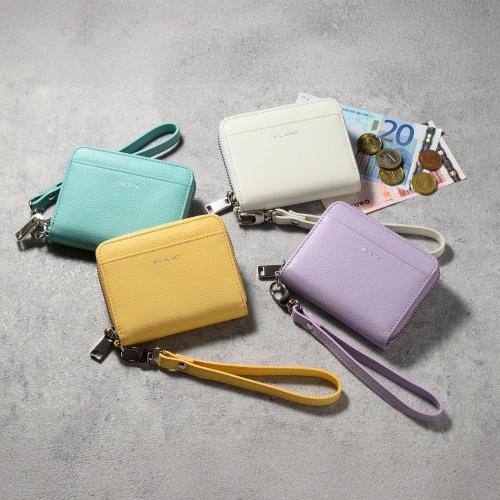 ＜ミラグロ＞シュリンクレザー・RF蛇腹式コンパクト財布