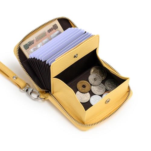 ＜ミラグロ＞シュリンクレザー・RF蛇腹式コンパクト財布