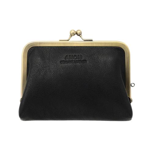 ＜アノン＞ソフトゴートレザー・がま口財布