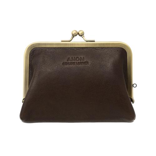 ＜アノン＞ソフトゴートレザー・がま口財布