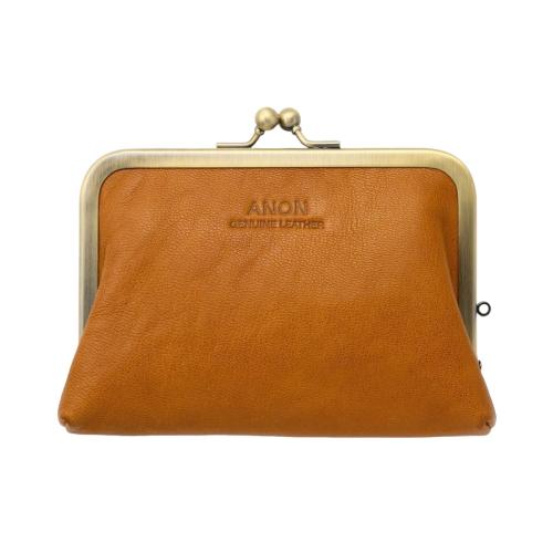 ＜アノン＞ソフトゴートレザー・がま口財布