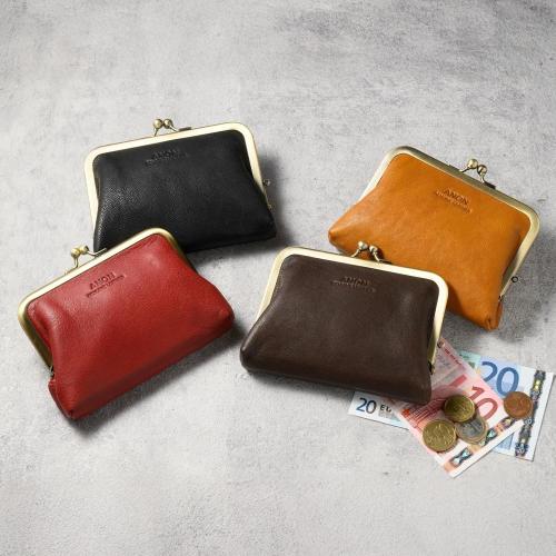 ＜アノン＞ソフトゴートレザー・がま口財布