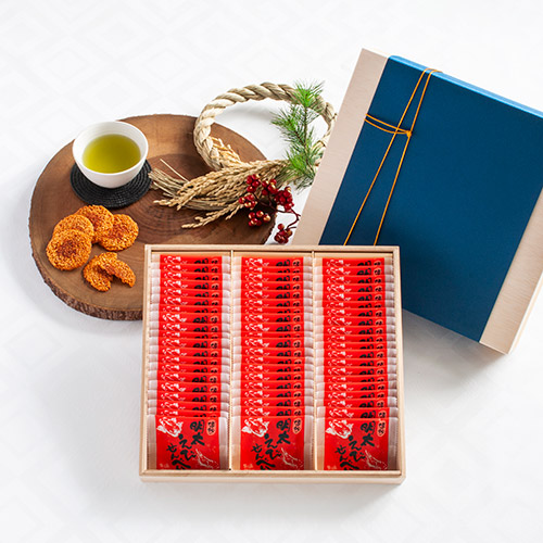 博多明太えびせん60枚入り 桐箱