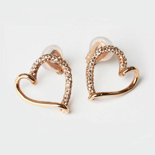 ＜アビステ＞オープンハートデザインイヤリング