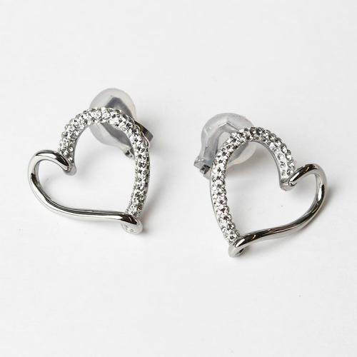 ＜アビステ＞オープンハートデザインイヤリング