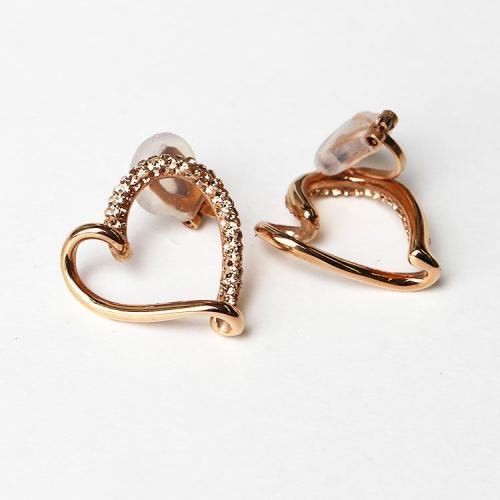 ＜アビステ＞オープンハートデザインイヤリング