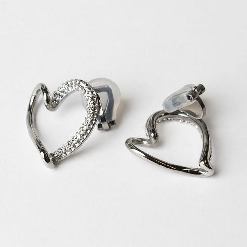 ＜アビステ＞オープンハートデザインイヤリング