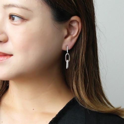 ＜アビステ＞チェーンデザインイヤリング