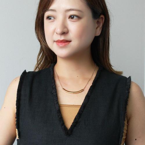 ＜アビステ＞メタルバーネックレス