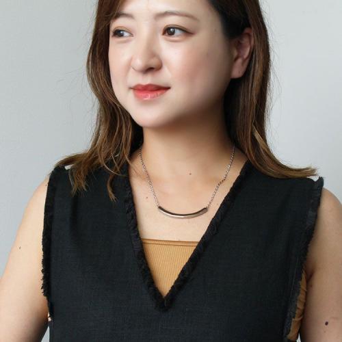 ＜アビステ＞メタルバーネックレス