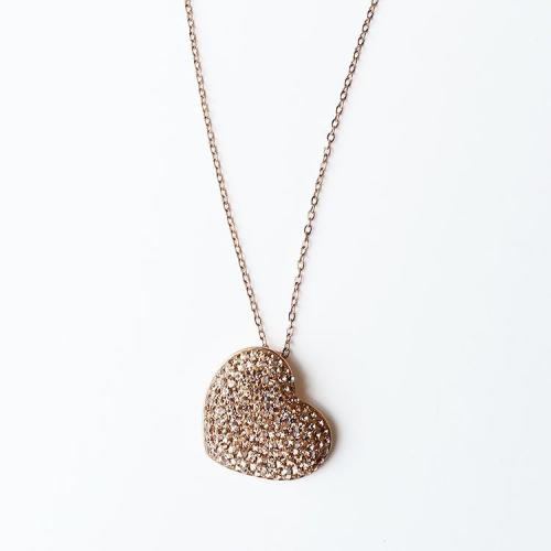 ＜アビステ＞ハートモチーフペンダントネックレス