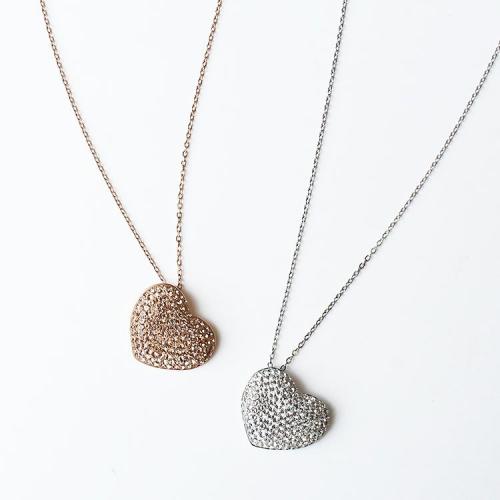 ＜アビステ＞ハートモチーフペンダントネックレス