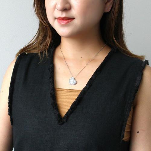 ＜アビステ＞ハートモチーフペンダントネックレス